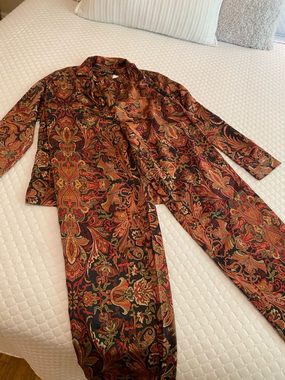 Ralph Lauren Multicolor Paisley Lounge Set